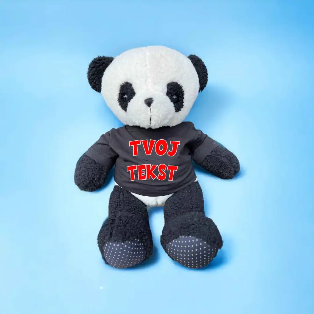 Igračka plišani panda sa tekstom po želji poklon
