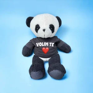 Plišani panda sa tekstom "Volim te"