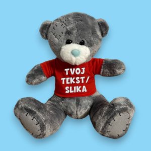 Plišani meda za decu poklon sa tekstom ili slikom po želji