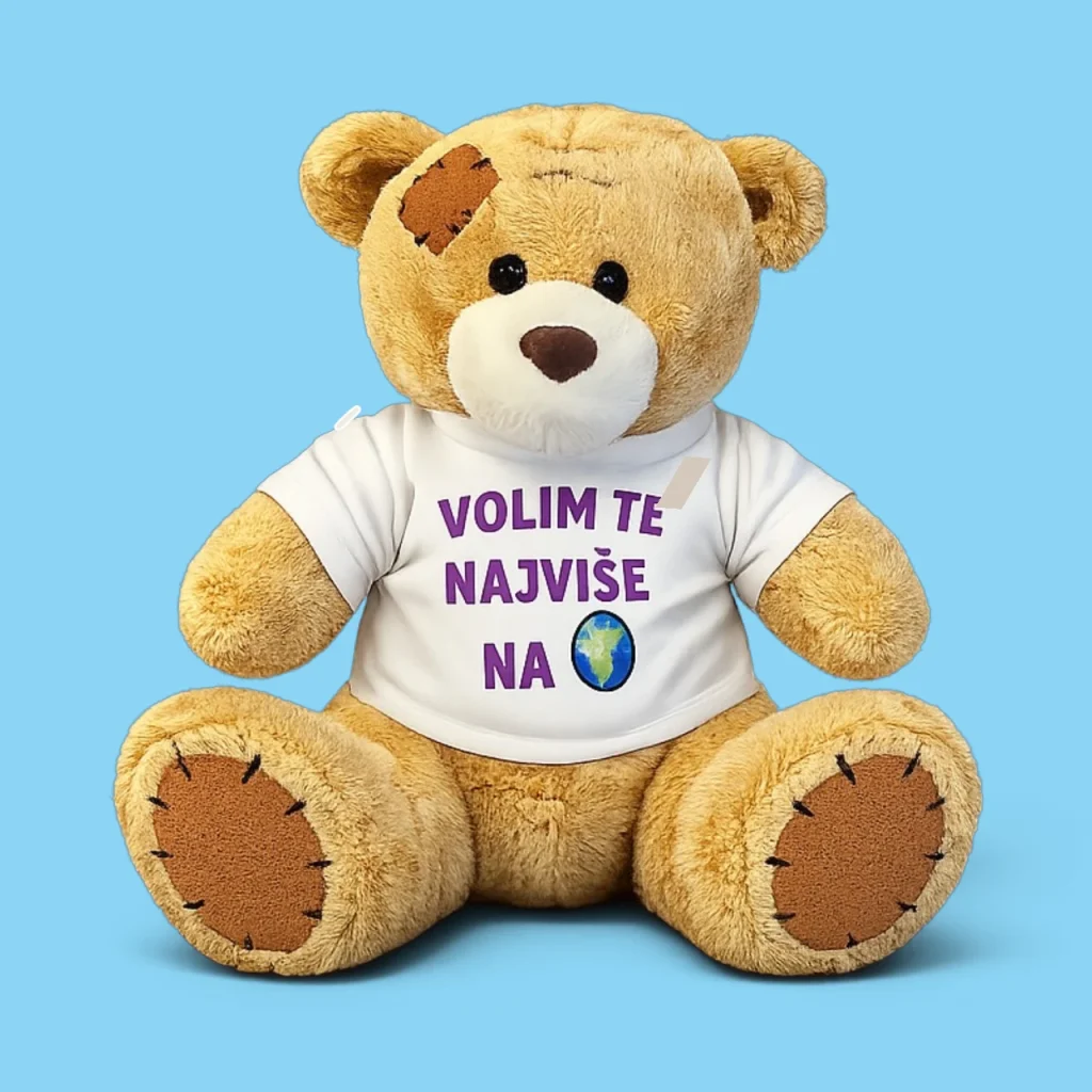 Meda poklon za devojku "Volim te najviše na svetu"