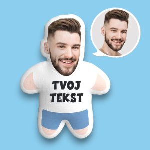 Smešan personalizovani poklon - Čovečuljak jastuče sa likom po želji