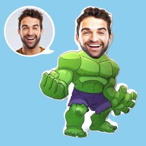 Igračka heroj Hulk sa likom po želji - Plišano jastuče