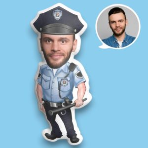 Poklon za policajce - Jastuk sa likom i kostimu policije