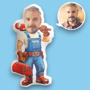 Poklon za vodoinstalatera - Jastuk sa likom po želji