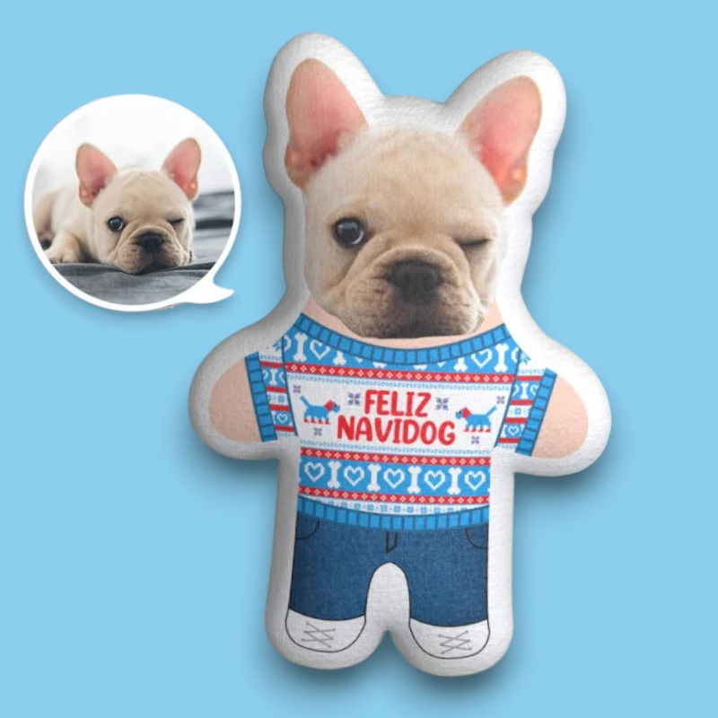 Pas poklon za Novu godinu kuče jastuk