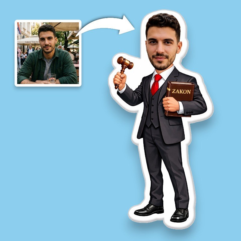 Poklon za diplomirane pravnike - jastuk advokat